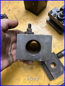 Aloris CXA Quick Change Tool Post Holder Set Metal Lathe Wedge Style