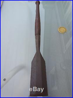 Antique 3 1/2 SLICK Lathe Skew Turning Chisel Wooden Handle WOOD WORKING TOOLS