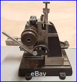 Antique Derbyshire Micromill watchmakers jewelers levin, boley lathe tool
