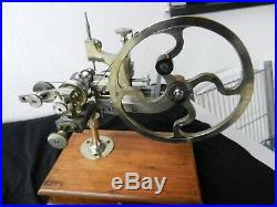Antique Flume (Berlin) Gear wheel Cutting machine, watchmakers lathe, beautiful
