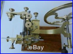 Antique Georg Jacob gearwheel cutting machine watchmakers lathe 100% top