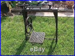 Antique Goodells Improved Foot Powered Treadle Lathe Precedes Millers Falls