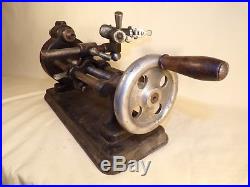 Antique Hand Crank Clock or Watchmaker Model Maker Gunsmith Jeweler Lathe Tool