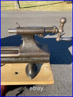 Antique Vintage Stark Tool Company No. 4 Precision Bench Lathe With Counterhsaft