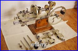 Antique Watchmakers Lathe, Burin Fixe