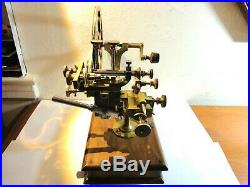 Antique Wheel Cutting Topping Machine Watchmakers Lathe with Cutters