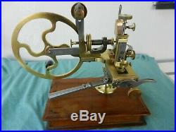Antique gearwheel cutting machine watchmakers lathe rare good condition