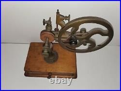 Antique rare Watchmakers rounding up tool lathe with accessories