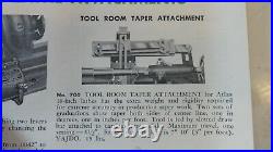 Atlas 10 Lathe Tool Room Taper Attachment Model 700