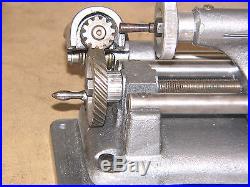 Beautiful Unimat Sl Lathe With Power Feed, Back Gear Pulley, Extra Belts