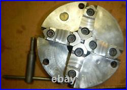 BISON 4 JAW CHUCK With KEY AND TOP JAWS FOR METAL LATHE MACHINIST TOOLING