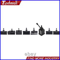 BXA 250-222 Wedge Type Tool Post For Lathe 10 15 With 7PC Tool Holders New