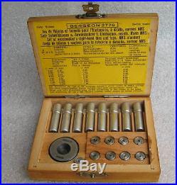 Bergeon 2776 Set of watchmakers right-hand dies and taps, lathe tools