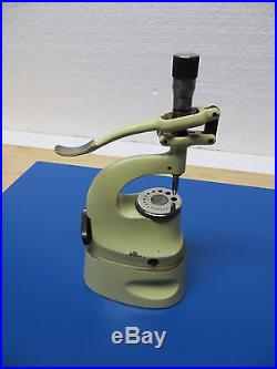 Boley rivet machine with stone press in the accessories box Watchmakers Lathe