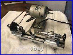C E Marshall Jewelers Lathe Complete Headstock & Tailstock Withbase