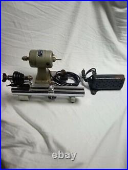 C & E Marshall Watchmakers Lathe, Motor, Base, Foot pedal Vintage parts
