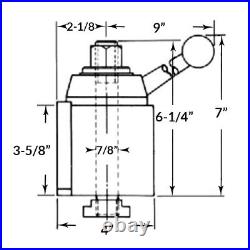 CA Wedge Tool Post Set for 14-20 Lathe Swing with Holder Numbers 1-2-4-7-10