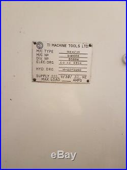 Churchill / TI Machine Tools HC4/10 CNC Lathe with Swarf Conveyer / FANUC /FAPT