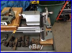 Clausing 4911 10 inch Metal Lathe 3 & 4 Jaw chucks QC Tool post and many extras