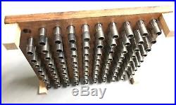 Clement jewelers watchmakers levin lathe 10mm D collets set clockmakers collet