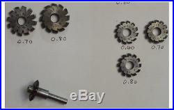 Clockmakers watchmakers Wheel gear cutters lathe quantity 35 pieces clock repair