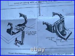 Craftsman South Bend Lathe Tool Post Die Grinder Attachment Part #25846