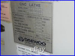 DAEWOO PUMA 230MSB CNC LATHE WITH LIVE TOOLING, SUB, FANUC 18iTB, 2001