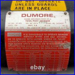 DUMORE 57-021 Model C6C34DZ1 Internal/External Tool Post Grinder, 120VAC, 1/2HP