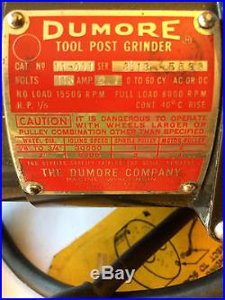 DUMORE Tool Post Grinder Model No. 11-011