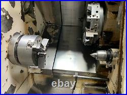Daewoo Lynx Model 200 A CNC Lathe Turning Center Fanuc 21-T Tailstock Tooling