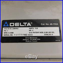 Delta 46-755X Variable Speed Wood Lathe 16 Swing x 42 b/w Centers 2HP 3000RPM