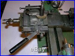 Derbyshire 12 Watch Lathe With Head & Foot Stock 2 Cross Slides Plus