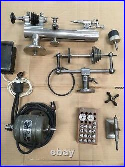 Derbyshire 8mm Watchmakers Lathe With Accessories