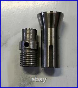 Derbyshire watchmakers Jewelers lathe 8 to 10mm collet adapter fit levin clement