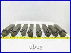 Dijet MTBNR-254K4 1-1/2x1-1/2 Indexing Insert Lathe Tool Holder Mixed Lot Of 8