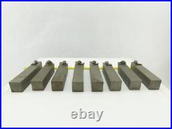 Dijet MTBNR-254K4 1-1/2x1-1/2 Indexing Insert Lathe Tool Holder Mixed Lot Of 8