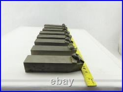 Dijet MTBNR-254K4 1-1/2x1-1/2 Indexing Insert Lathe Tool Holder Mixed Lot Of 8