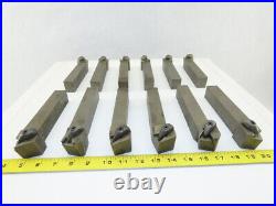 Dijet MTKNR-854-4 1 x 1-1/4 Indexing Insert Lathe Tool Holder Mixed Lot Of 12