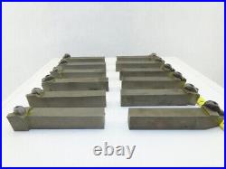 Dijet MTKNR-854-4 1 x 1-1/4 Indexing Insert Lathe Tool Holder Mixed Lot Of 12