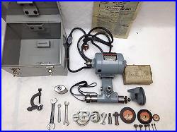 Dumore 48-011 Tool Post Grinder withCase & Accessories Used Model #8164, 1/3 HP