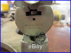 Elgin Watchmaker Jeweling Mill Caliper Tool Machine Watch Lathe Motor Face Plate
