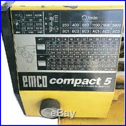 Emco Compact 5 Lathe Used Working Condition