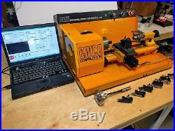 Emco Compact 5 PC CNC Lathe with Laptop & Tooling, MT2 Collet drawbar withthreading