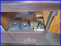 Emco Maximat 7 Bench Top Lathe with Cabinet and Tooling, Hobby Lathe 110 Volt