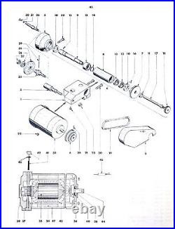 Emco Maximat V10 Lathe Tool Post Grinder Parts Ceka U-150 Motor, 7000 RPM D15X