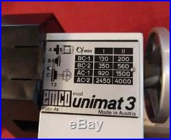 Emco Unimat 3 lathe made in Austria 1986