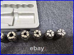 Erie Tools Lathe Chuck And 8 Piece Collett Set Used With Spanner Wrench