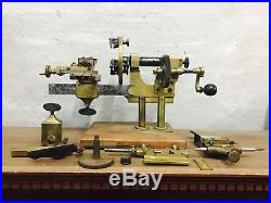 Exceptional Antique Watchmakers Lathe with Tools & Accessories