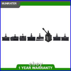 For Lathe 10 15 Wedge Type Tool Post BXA 250-222 With 7 Pack Tool Holders