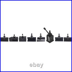 For Lathe 10 15 Wedge Type Tool Post BXA 250-222 With 7 Pack Tool Holders